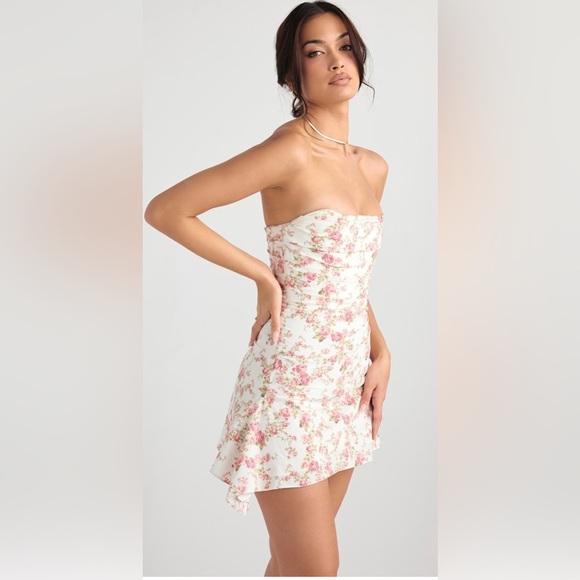 House of CB Floral Mini Dress - Pink and White - Picture 8 of 8
